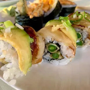 Veggie Dragon roll. Yum!