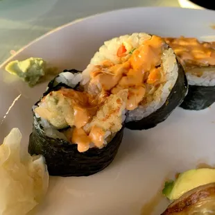 Spicy Veggie Tempura roll. Yum!