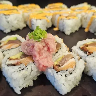 sushi and sashimi, food, sushi, sashimi