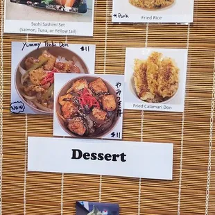 ramen and noodles, menu