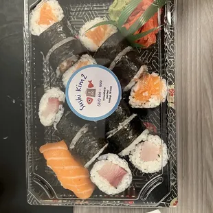 Salmon Maki and Yellow Tail Maki