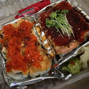 a meal in a plastic container