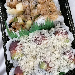 Shrimp Tempura Roll &amp; Christmas Roll