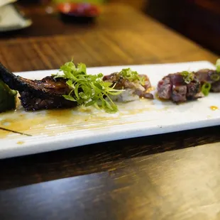 Weekend special Lamb Sushi from culinary Chef Won !
 
 Instagram @sushiking707