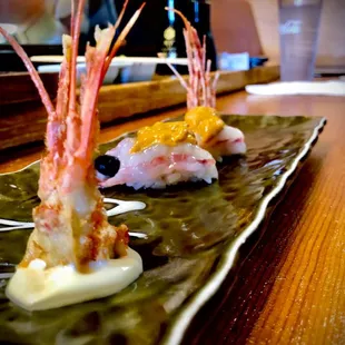 Ama ebi -beautiful presentation