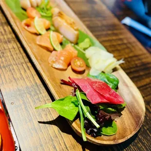 sushi and sashimi, food