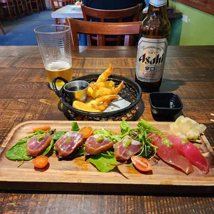Zuke Tuna Special and Shrimp Tempura