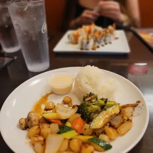 Hibachi scallops