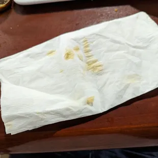 One napkin use all night