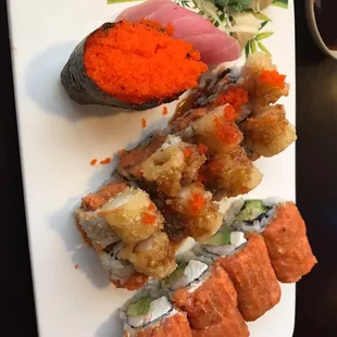Sushi king roll (in the middle) was my favorite
