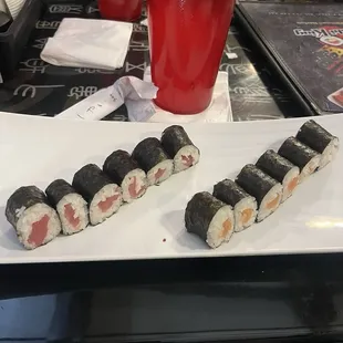 sashimi, sushi, sushi and sashimi, food