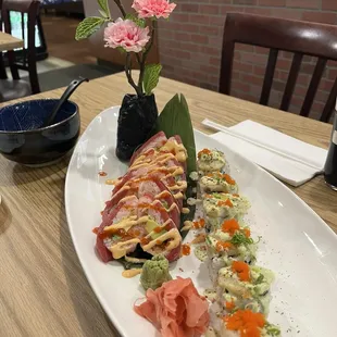 Under The Sea Roll (right) Sweet heart roll (left)