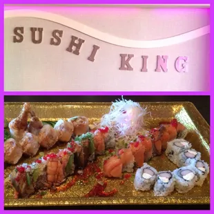 Our first time at Sushi King. Yum!