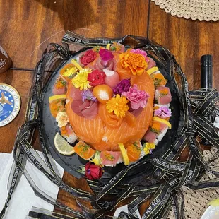 Sushi cake