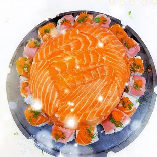 Birthday Sushi Cake