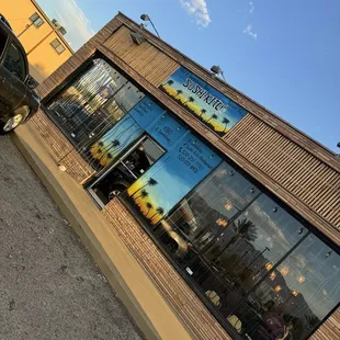 Outside