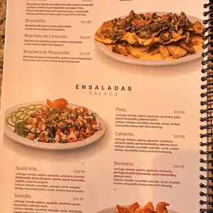 Appetizers Menu