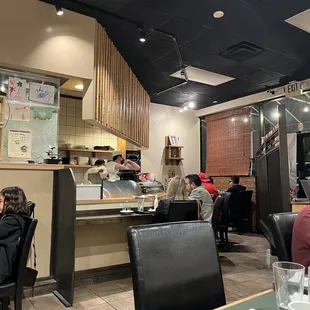 Bar area view from our seats