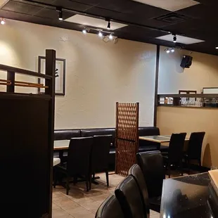 the interior of a restaurant