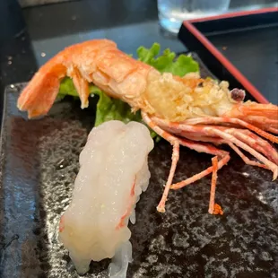 Sweet shrimp sushi