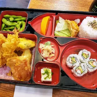 Real bento box, lunch size