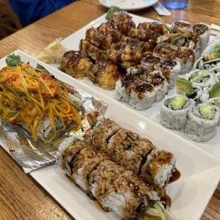 sushi and sashimi, sashimi, food, sushi