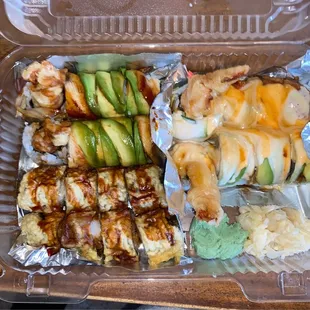 Top left: Dragon, bottom left: Sunday morning R, right: Casanova