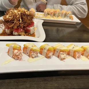 Mango Salmon (near side)
