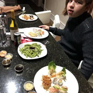Spicy Tuna Spicy Cooked Albacore Roll 4 Pcs