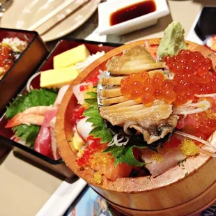 food, sushi and sashimi