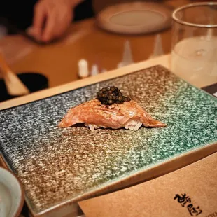 30 days dry aged o toro w. caviar