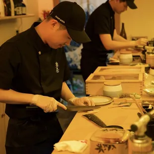 interior, sushi and sashimi