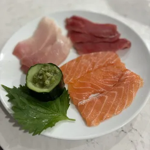 Sashimi 3 ways! Wife loves it.