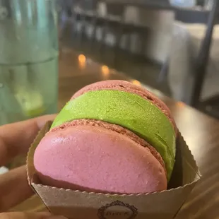 Green Tea Macaron Ice cream