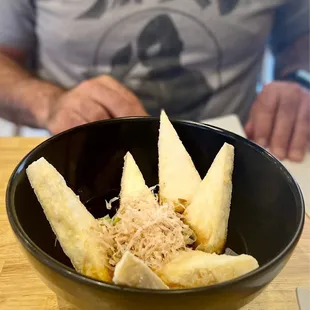 Fried tofu. Nom!