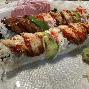 Super California Roll and Rainbow Roll