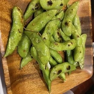 Spicy Garlic Edamame