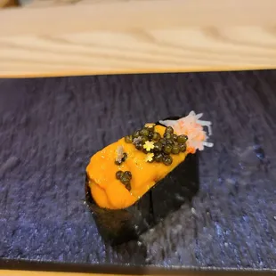 Hokkaido uni and crab (yum)
