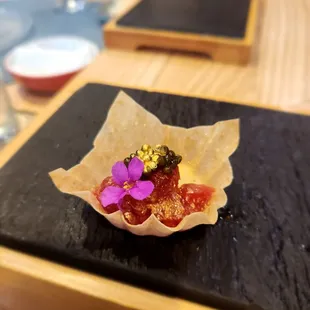 Bluefin tuna tart