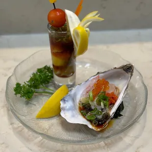 Oyster shooter by Chef Fernando