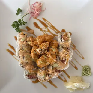 Popcorn lobster roll