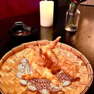 a plate of food on a table