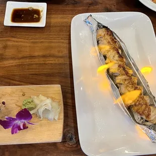 Baked Salmon Roll and Tiger Roll