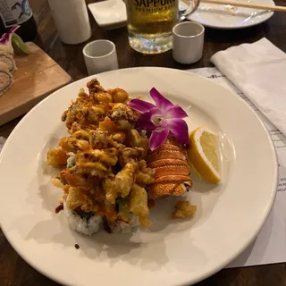 Spicy Popcorn Lobster Roll