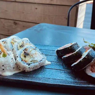 Crunchy Roll and Spicy Tuna Roll