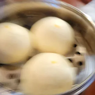 Custard egg bun