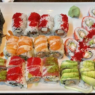 TNT Roll, Santa Roll, Momo Roll, New York Roll, Love Roll, Caterpillar Roll