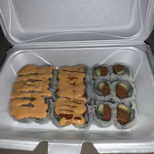 spicy roll combo.