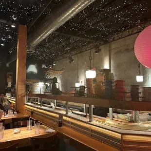 the interior of a restaurant