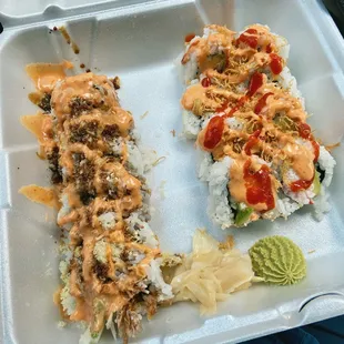 Crunch and cowboy roll